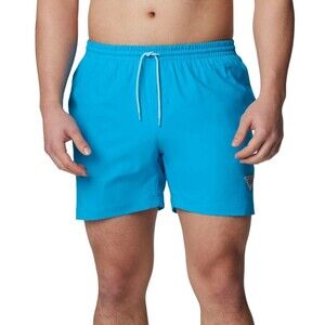 Columbia Men's Performance Rambler Logo Swim Trunks 6" Blue Turquoise XL